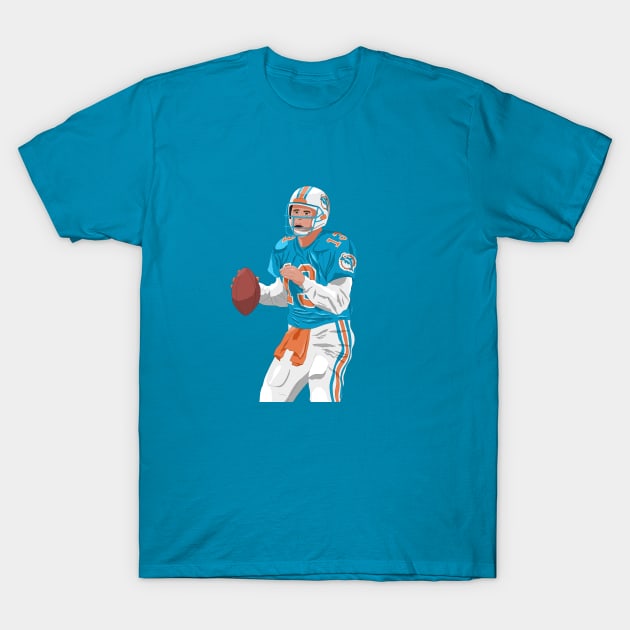 Dan Marino Art T-Shirt by mnaperdraws